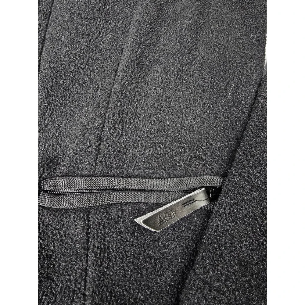 REI Full Zip‎ Fleece Jacket Black Herringbone Collar Women's Size M Polartec - Picture 2 of 9
